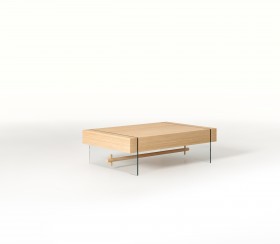 Table basse en chêne teinté Érable